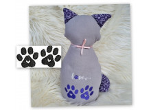 Stickdatei - Pfoten Herzen